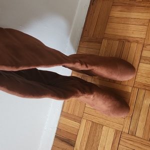 Suede Knee High Boots